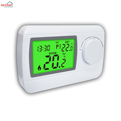 White Shell Color Control Room RF Wireless Thermostat Offering Supply 2AA Size Battery for Command Center and Control System Integration