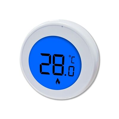 230V Round Wall-mounted RF Room Thermostat Wireless Heating Control System Suitable for Commercial and Industrial Applications