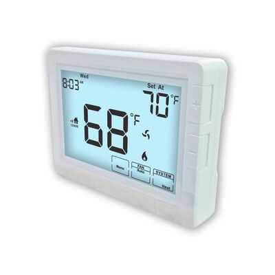 8.18 Sq in Display Size Intelligent Temperature Controller HVAC ProgramambleThermostat Designed for Temperature Management in Large Scale Systems
