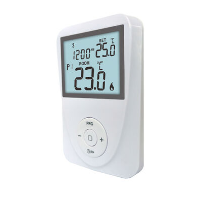 Temperature measurement accuracy ±1°C at 20°C Underfloor Heating Room Programmable Thermostat with Display Temperature Range 0°C 40°C in 0.1°C Increments and Standby Current Lighting Current ≤ 7mA