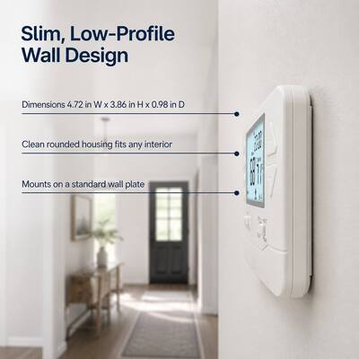 Hotel and Apartment US Style Heat Pump Non programmable Energy Saving 24V 2 Heat 1 Cool Wired Thermostat for Commercial Applications