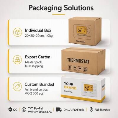 24V or Battery-operated Conventional Adjustable Thermostat Non-programmable Heating and Cooling Air Conditioner Temperature Controller