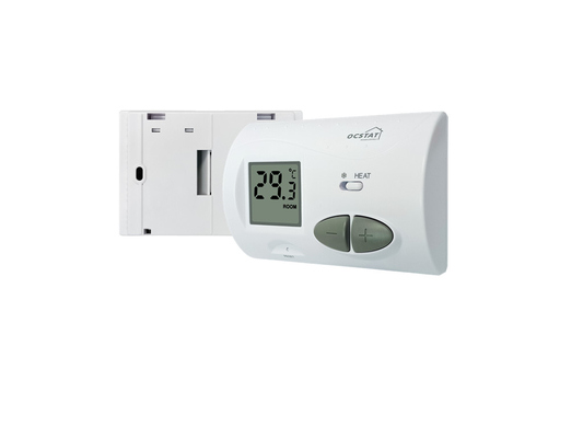 Riseem 868mhz 230V Boiler Heating Room Thermostat For Underfloor Large Button