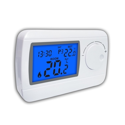 Riseem 230V White ABS Digital RF Programmable Room Wireless Thermostat For Gas Boilers