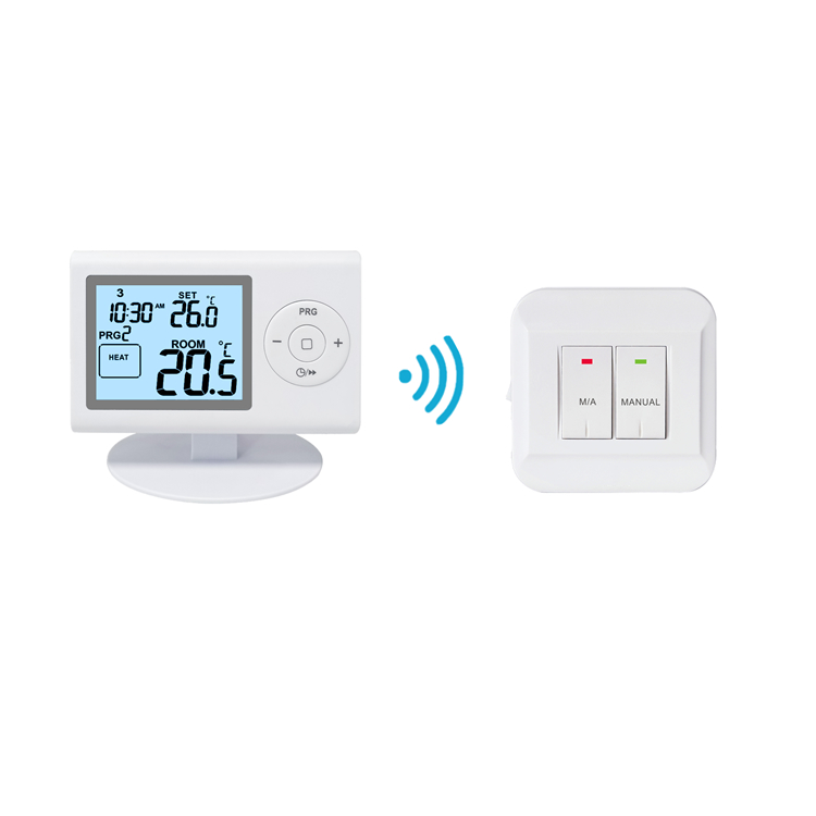 Anti-flammable PC ABS Material Boiler Room Thermostat 2*AAA Battery Powered for Optimal Temperature Control