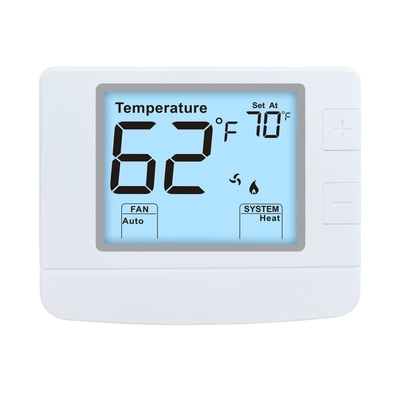 ريزم LCD الرقمي 24 فولت 1 حرارة 1 برودة تكييف الهواء الحرارة المنزلية غير قابلة للبرمجة لـ HVAC مع مستشعر NTC
