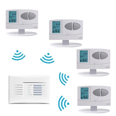 بطارية 2*AA حجم 6 وقت 6 دمجة في اليوم 7 يوم 5/2 أو 24 ساعة خيارات البرمجة 868Mhz الحرارة الرقمية اللاسلكية غرفة التدفئة