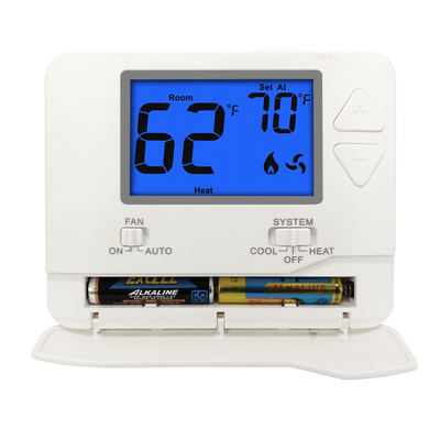 ضوء خلفي LCD غير قابل للبرمجة مرحلة واحدة 24 فولت HVAC ترمستات المنزل