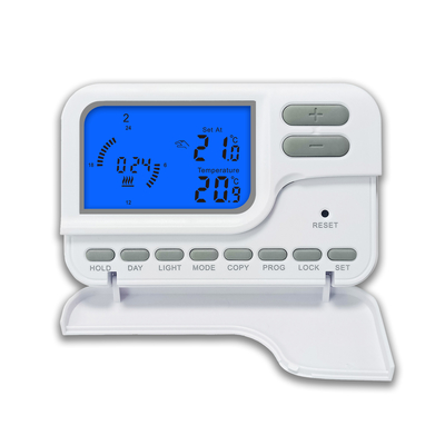 جهاز تحكم درجة الحرارة السلكي بالشاشة الرقمية LCD لإدارة درجة حرارة نظام HVAC