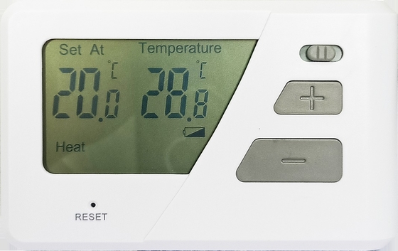 دقة ± 1C بطارية ترمستات قابلة للبرمجة السلكية تعمل بالكهرباء لضبط درجة الحرارة الذكي