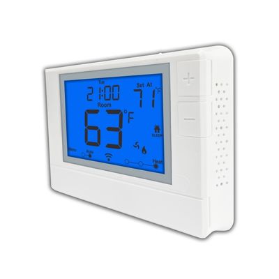 وحدة تحكم ذكية في درجة الحرارة بشاشة LCD زرقاء من Coiiwsei للاستخدام الداخلي في الفنادق والمنازل