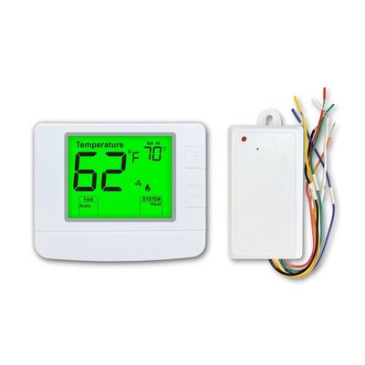 حرارة الغرفة اللاسلكية غير القابلة للبرمجة مع الواي فاي 2.4GHz الحياة الذكية تعمل مع اليكسا المواد مضادة للاشتعال الكمبيوتر ABS