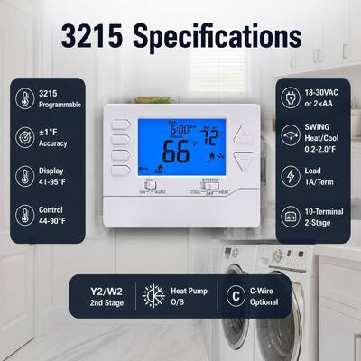Riseem 2 Heat 2 Cool 24V البرمجة الإلكترونية لغرفة حرارة التحكم