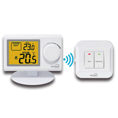 Riseem الغلاية الإلكترونية البسيطة غرفه لاسلكية الحرارة الخضراء الضوء الخلفي لنظام HVAC