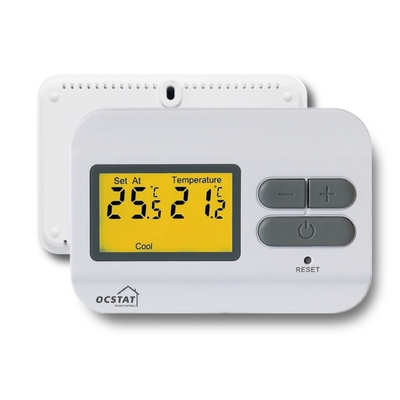 230V Omron Relay Universal Wired Room Thermostat مع أزرار الدفع
