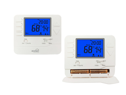ارتفاع أسبوعي قابل للبرمجة دقة 0.5 درجة مئوية نظام HVAC مضخة الحرارة الحرارة 24 فولت