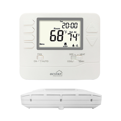 UL غير قابل للبرمجة 1 درجة مئوية دقة HVAC ترموستات 24VAC للفندق