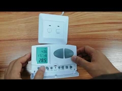 White Easy Operation Wireless Water Heating RF Thermostat