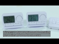 E7RF 230V ABS غرفة المرجل الغاز اللاسلكي ترموستات NTC الاستشعار لتدفئة الأرضية