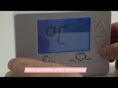 3001 ABS شاشة LCD مكيف الهواء الحرارة لغرفة HVAC 24V 60Hz